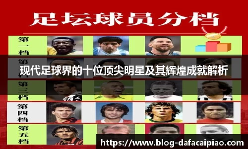 现代足球界的十位顶尖明星及其辉煌成就解析